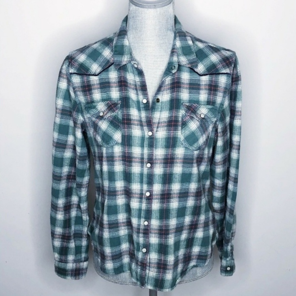 Mossimo Target Button Down Plaid (Q08) - image 1